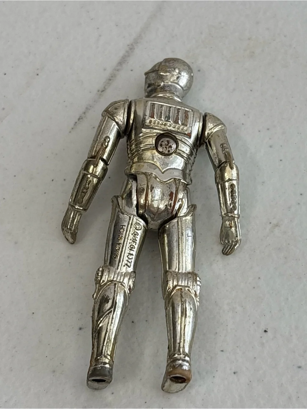 1977 Kenner Star Wars Silver Tone C-3PO Figure Rough Shape